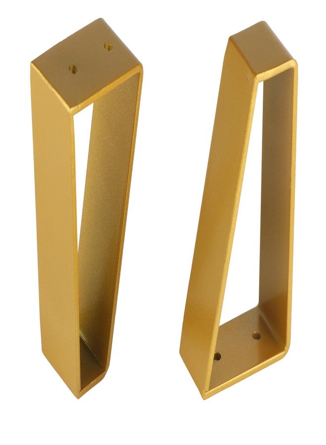 Osring 8 Inch Trapezoid Furniture Legs 4pcs, Solid Steel Furniture Hairpin Leg for Side Table, TV Stand and Cabinet, Gold - Image 5